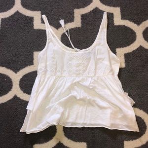 American eagle white crop top
